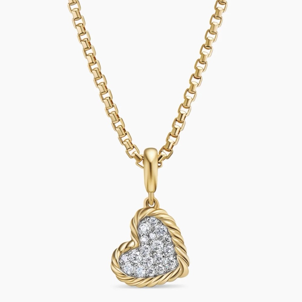 David Yurman Diamond Heart Pendant (Pendant only)
